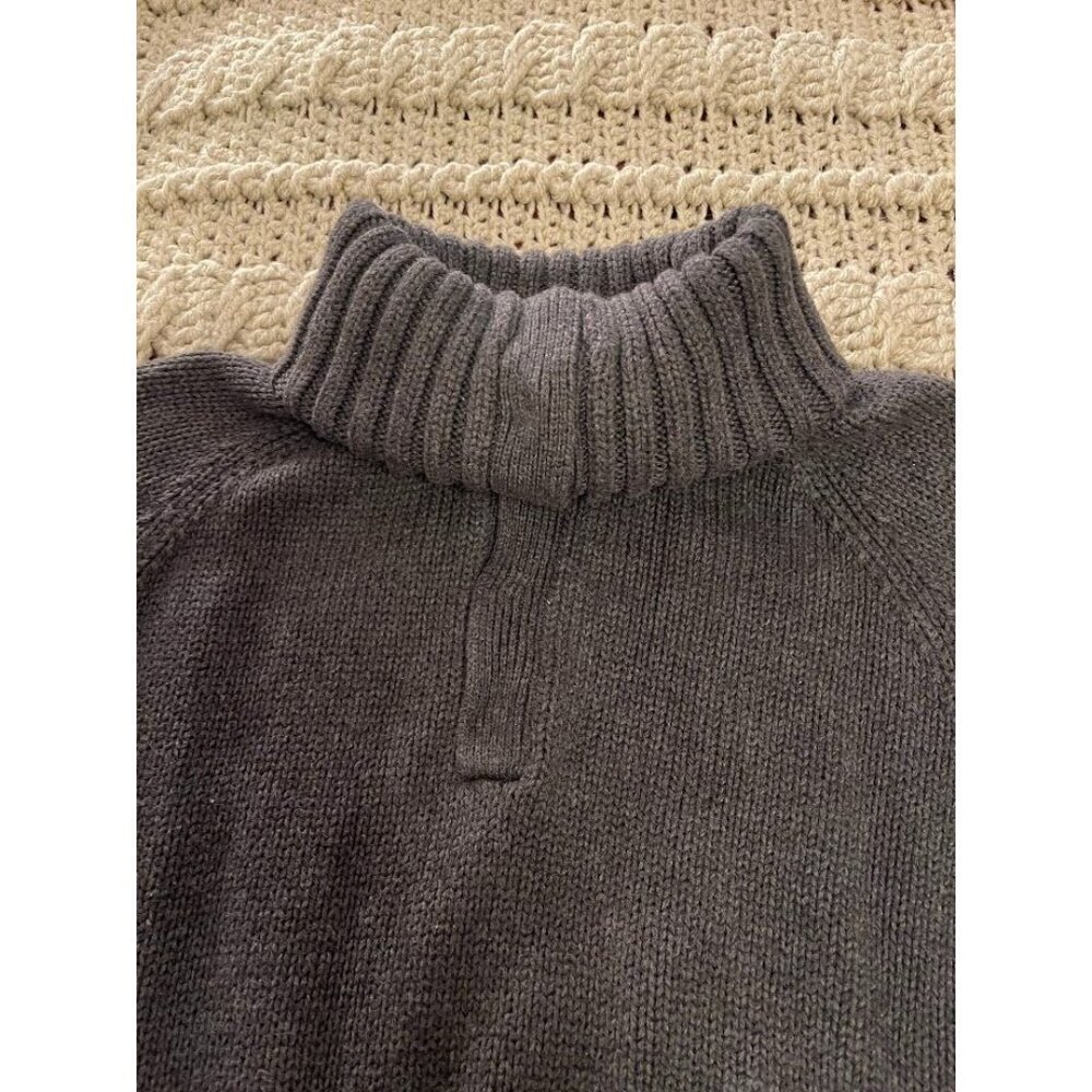 Gray Knit Turtleneck WOMEN'S Sweater Size XL100% Cozy Warmth Perfect For Hiding